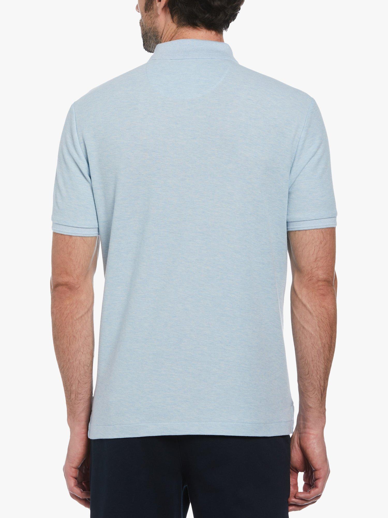 Product image 2 of 4, which shows Original Penguin Daddy Pique Polo Shirt, Cool Blue Heather, L