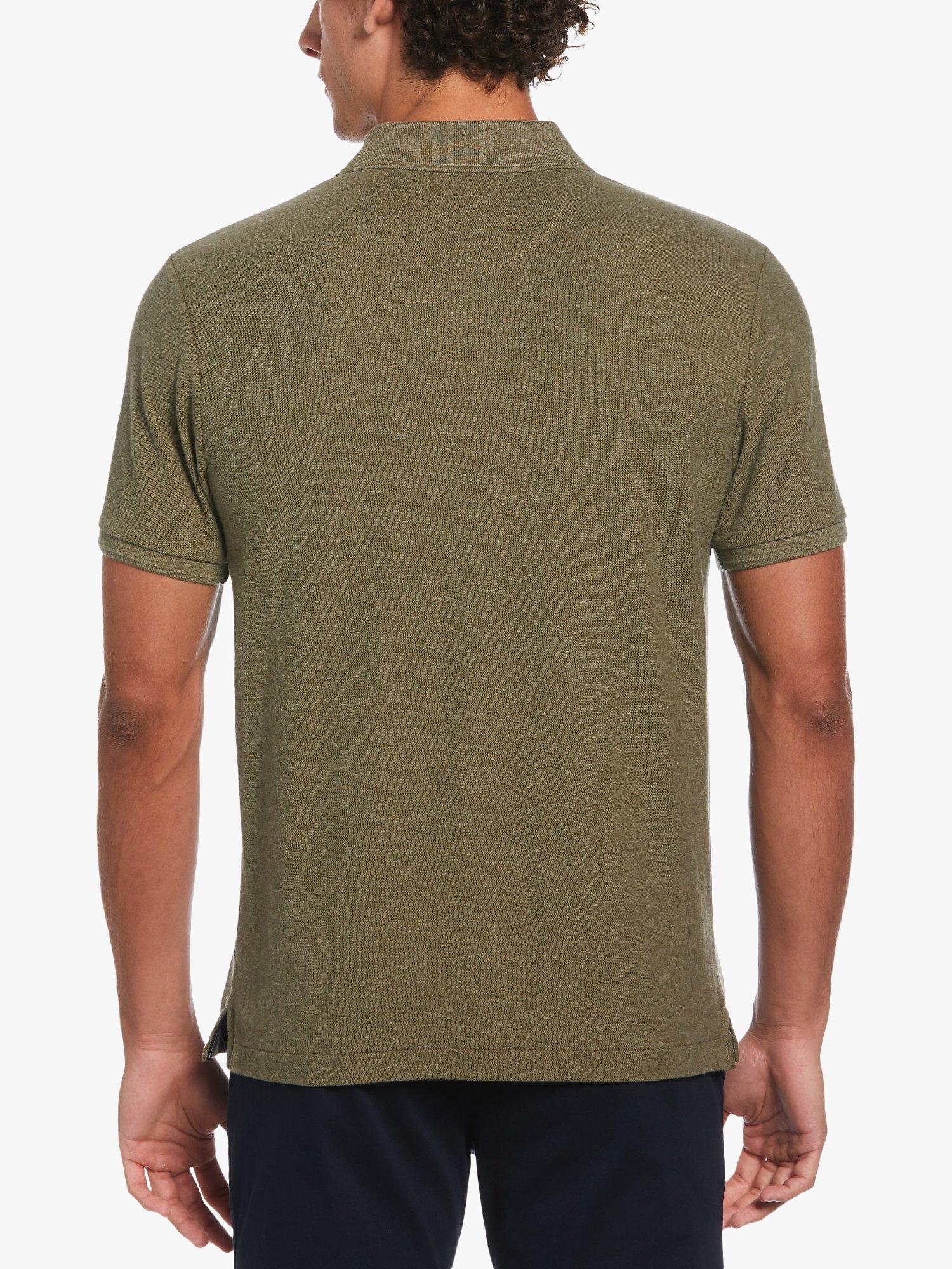 Product image 2 of 4, which shows Original Penguin Daddy Pique Polo Shirt, Dusty Olive Heather, L