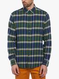 Original Penguin Flannel Check Shirt, Medieval Blue