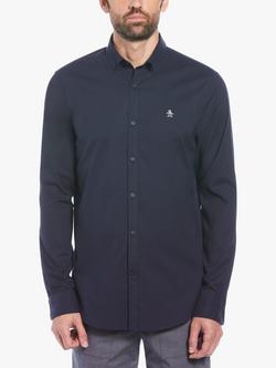 Original Penguin Oxford Stretch Shirt, Dark Sapphire