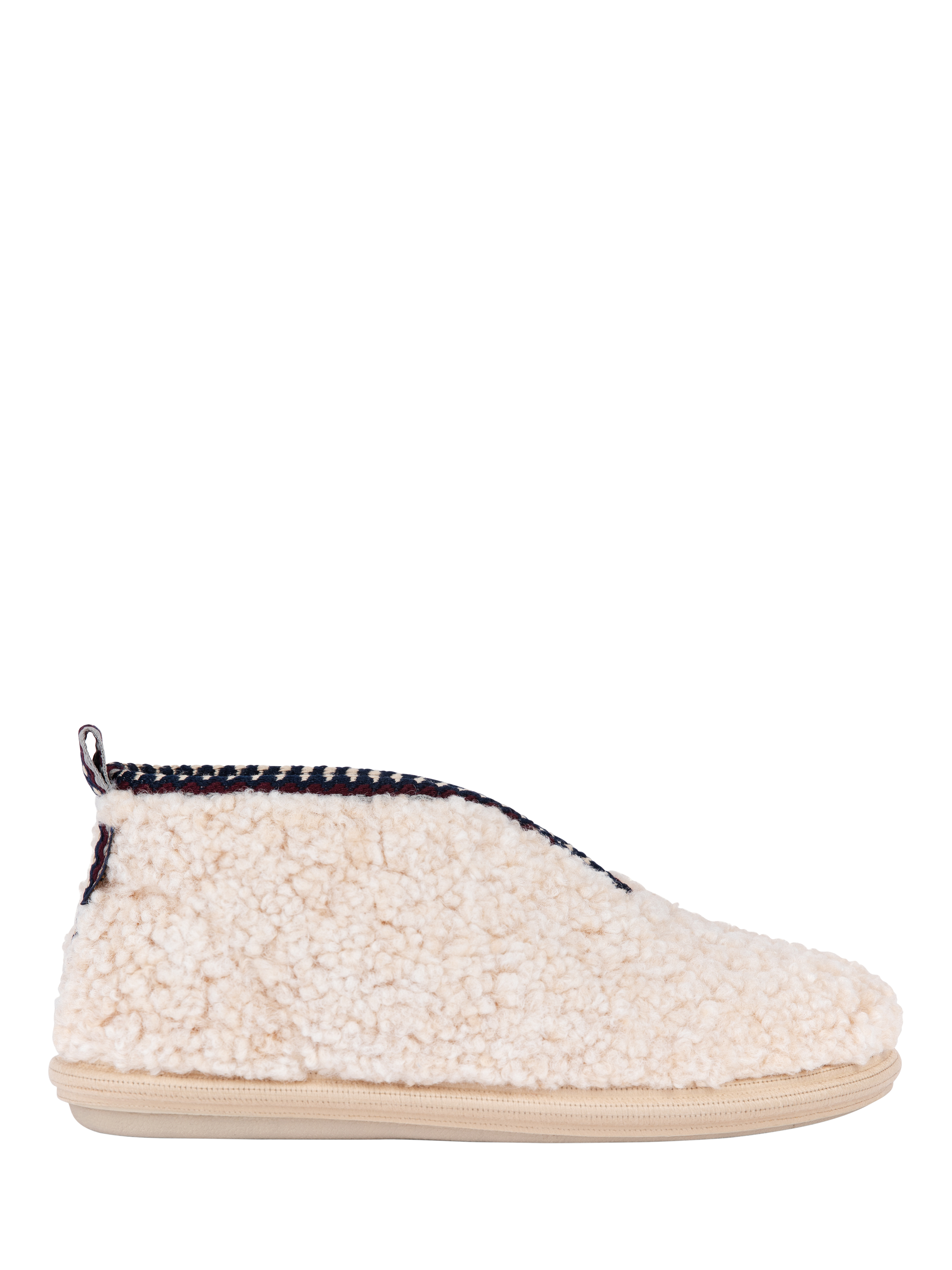 Penelope Chilvers Puck Fleece Slippers, Ivory
