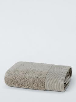 John Lewis Organic Cotton Towels, Pale Mole