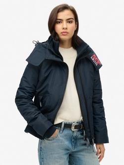 Superdry Hooded Mountain Windbreaker Jacket, Eclipse Navy