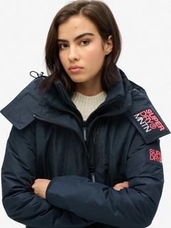 Superdry Hooded Mountain Windbreaker Jacket - view 2, Eclipse Navy