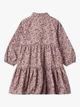 WHEAT Kids' Felucca Floral Tiered Shirt Dress, Hydrageas