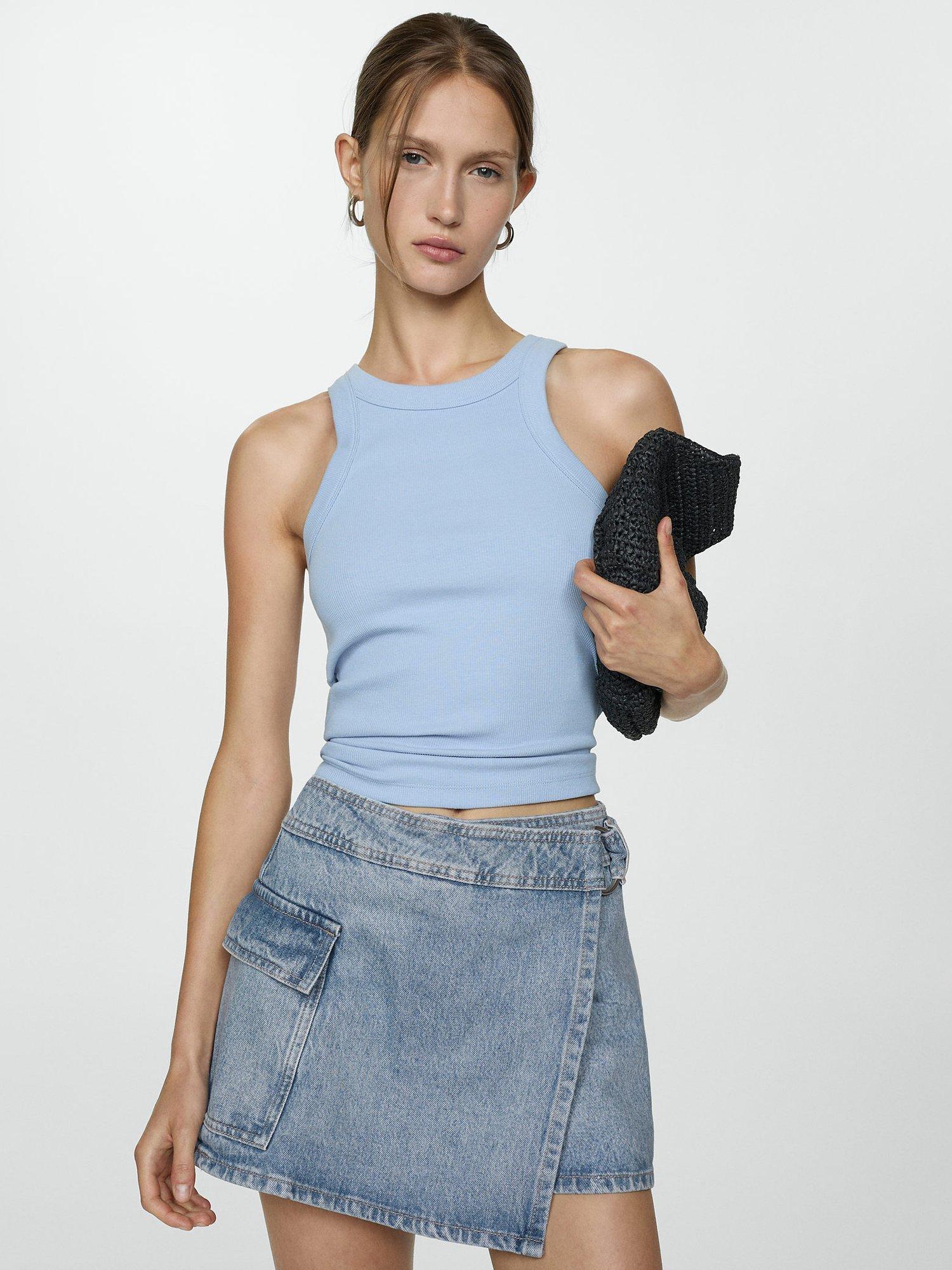 Mango Mini Denim Skorts