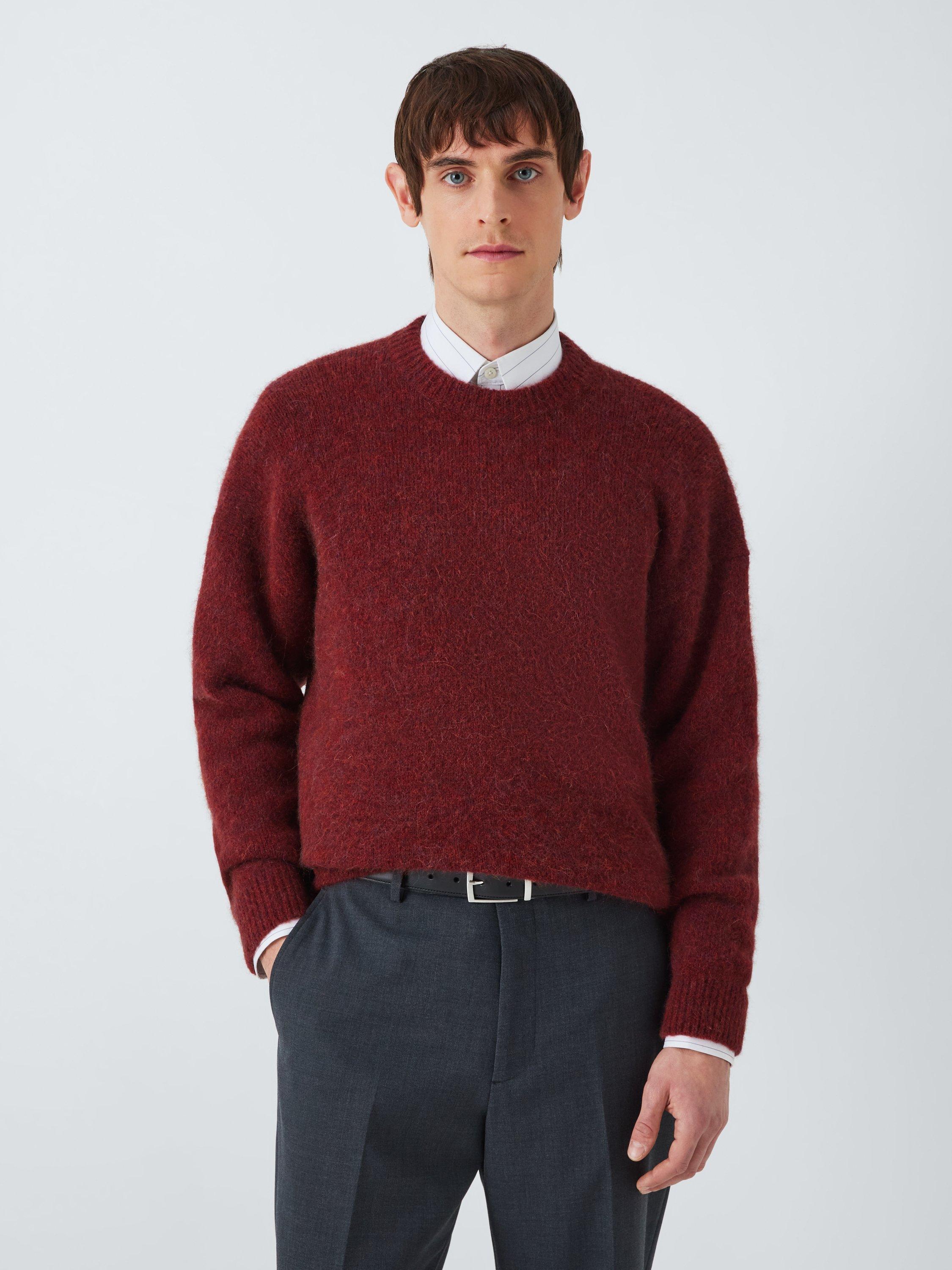 La Paz Wool Alpaca Blend Crew Neck Jumper, Marsala