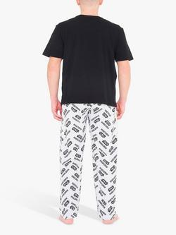 Brand Threads Star Wars Mandalorian Cotton Pyjama Set, Black - view 2, Black