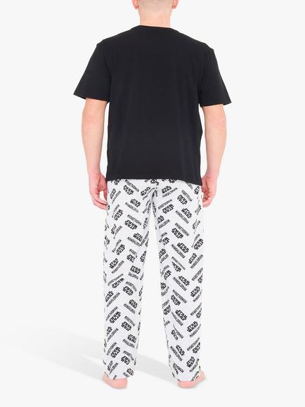 Brand Threads Star Wars Mandalorian Cotton Pyjama Set, Black - view 2, Black