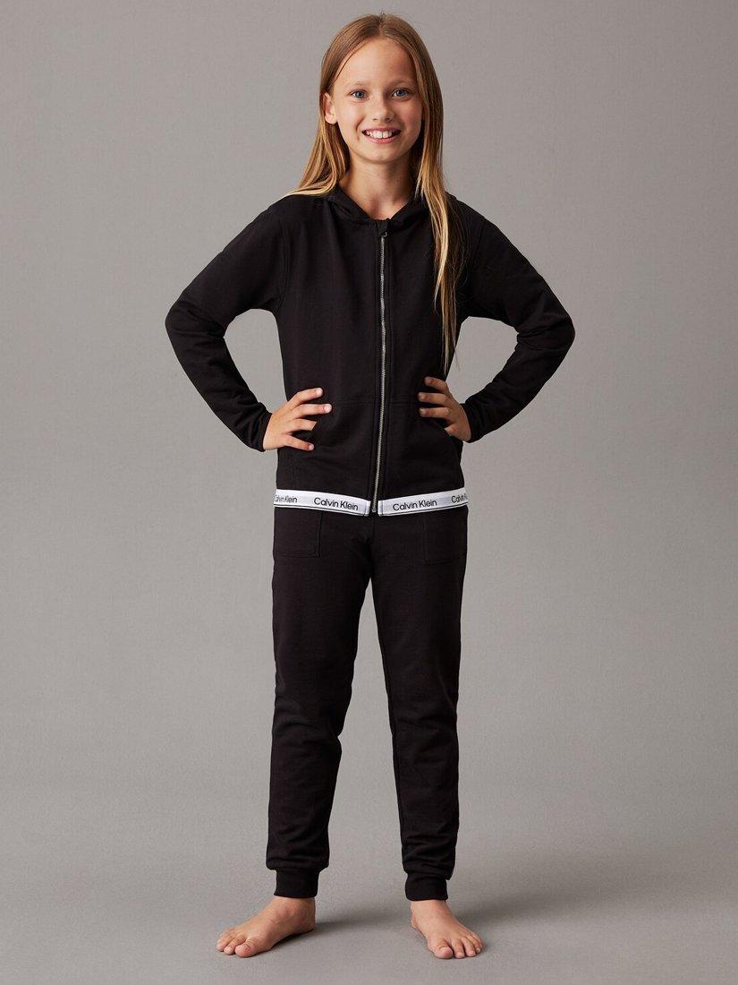 Calvin Klein Kids' Zip Up Hoodie, Black