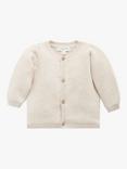 Purebaby Baby Essentials Textured Cardigan, Wheat Melange