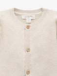 Purebaby Baby Essentials Textured Cardigan, Wheat Melange