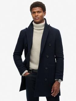Superdry Town Coat, Navy, Navy