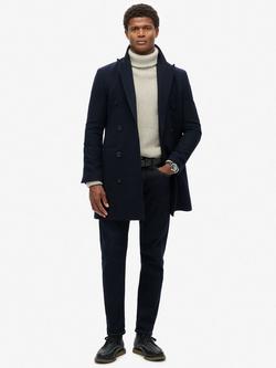 Superdry Town Coat, Navy - view 2, Navy