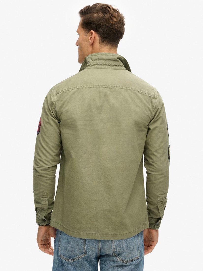 Product image 2 of 3, which shows Superdry Delta Shirt, Olive Khaki, L