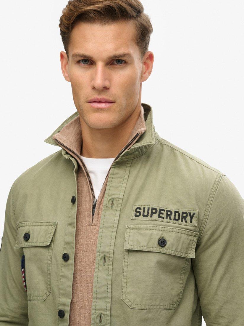 Product image 3 of 3, which shows Superdry Delta Shirt, Olive Khaki, L