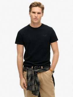 Superdry Essential Logo Cotton T-Shirt, Black