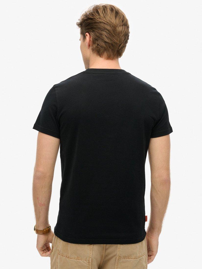 Product image 2 of 6, which shows Superdry Essential Logo Cotton T-Shirt, Black, S