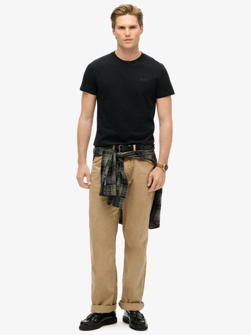 Product image 3 of 6, which shows Superdry Essential Logo Cotton T-Shirt, Black, S