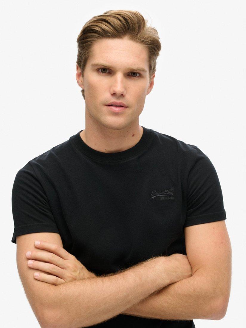 Product image 5 of 6, which shows Superdry Essential Logo Cotton T-Shirt, Black, S