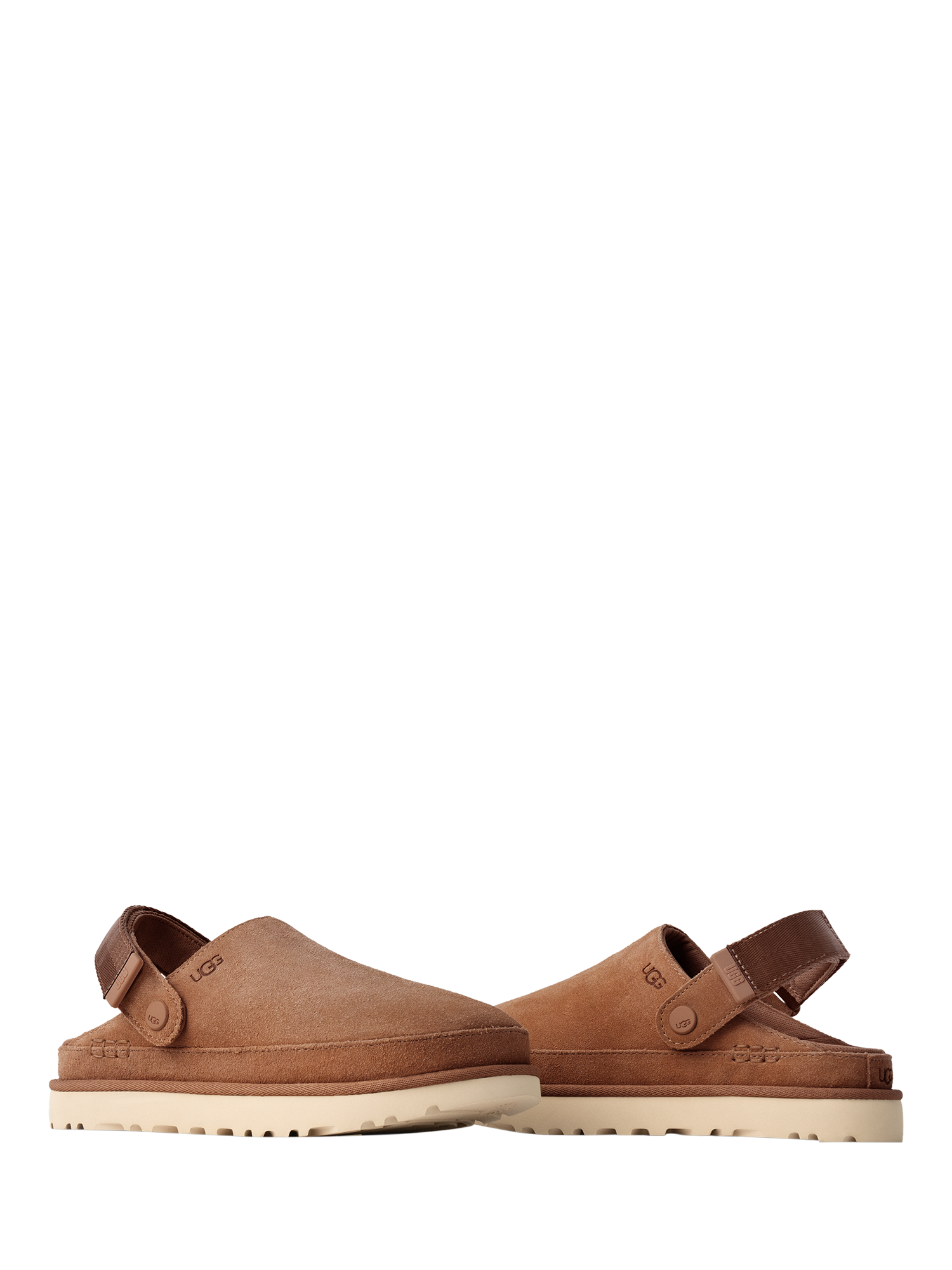 UGG Goldenstar Suede Clog Sandals, Chestnut, 4