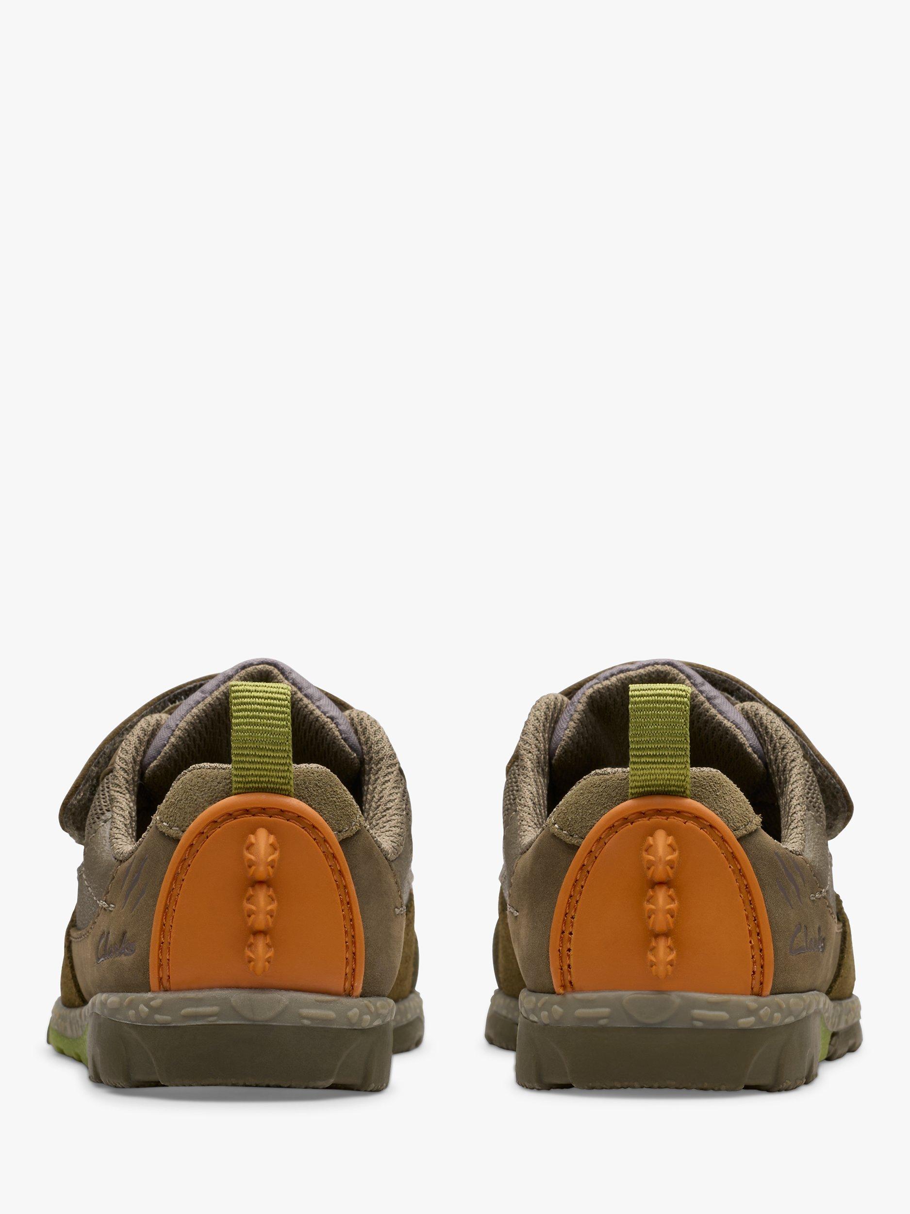Product image 5 of 8, which shows Clarks Kids' Steggy 2 Trainers, Khaki, 4.5 F Jnr