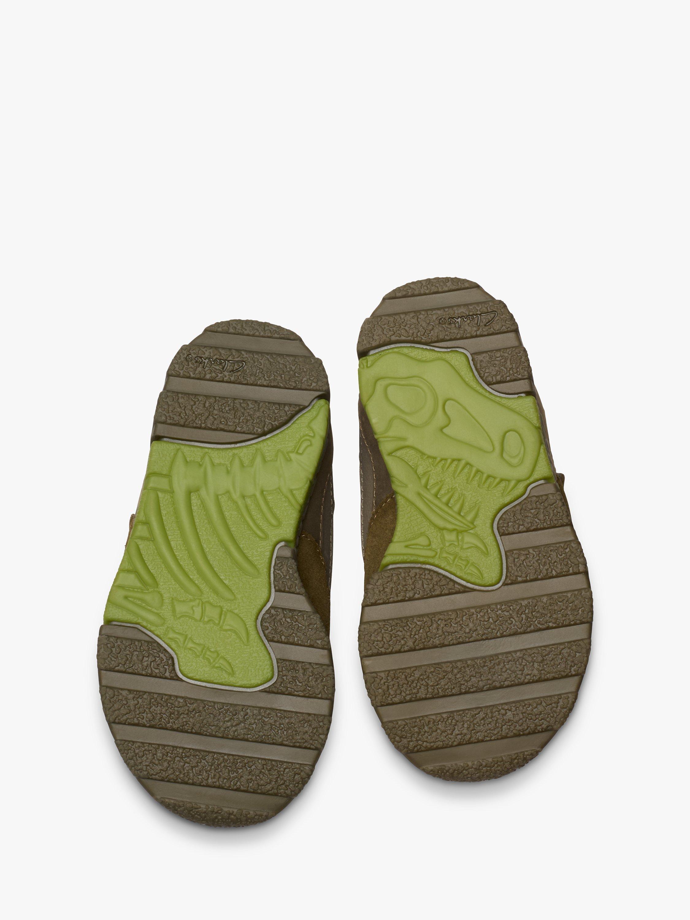 Product image 8 of 8, which shows Clarks Kids' Steggy 2 Trainers, Khaki, 4.5 F Jnr