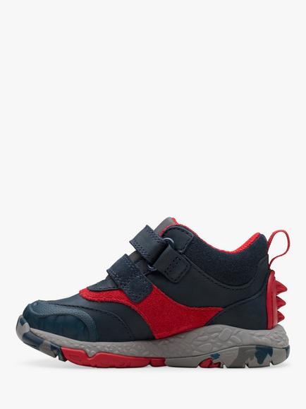 Clarks Kids' Steggy Rex Trainers, Navy - view 2, Navy