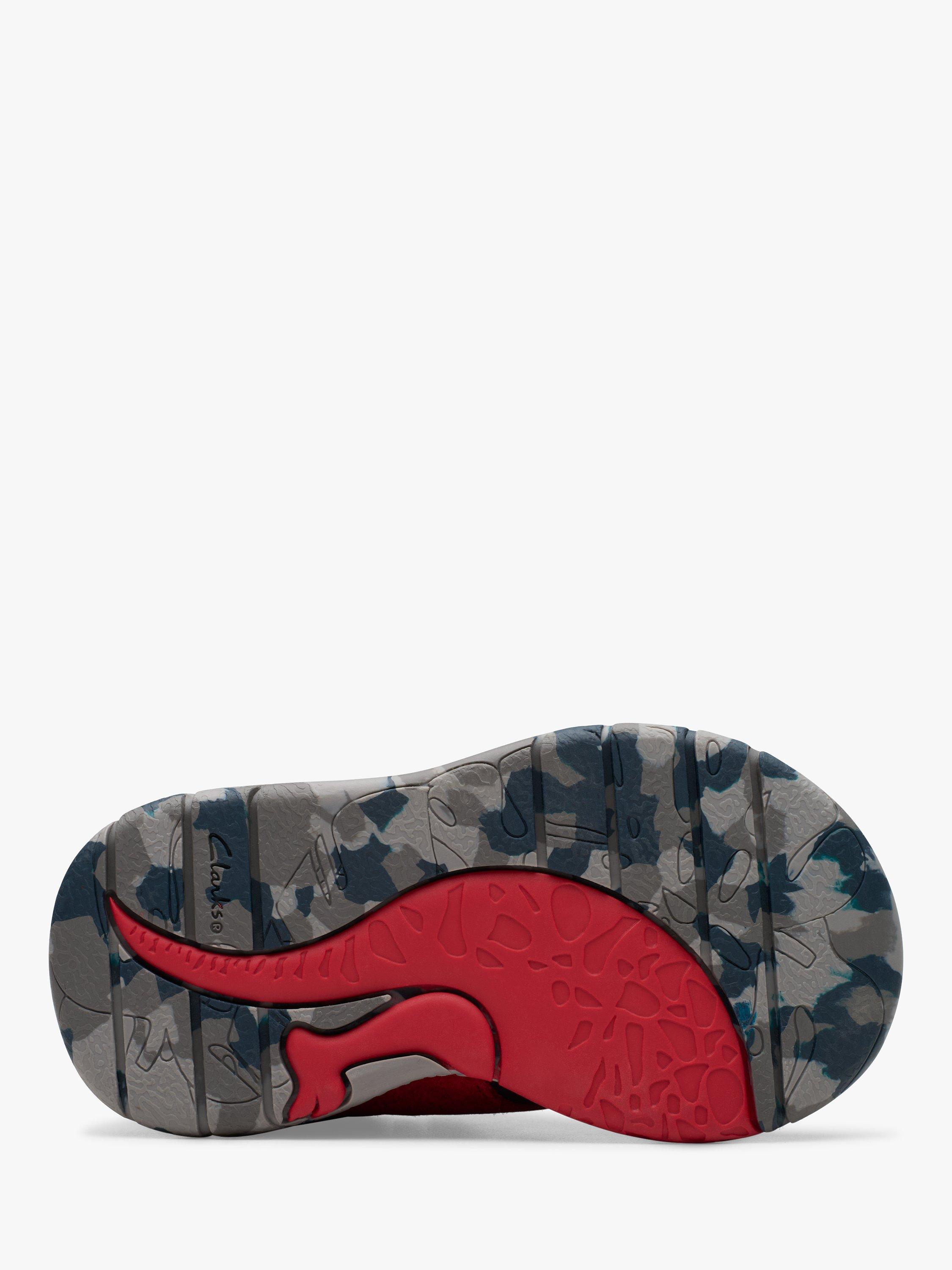 Product image 3 of 8, which shows Clarks Kids' Steggy Rex Trainers, Navy, 4 F Jnr