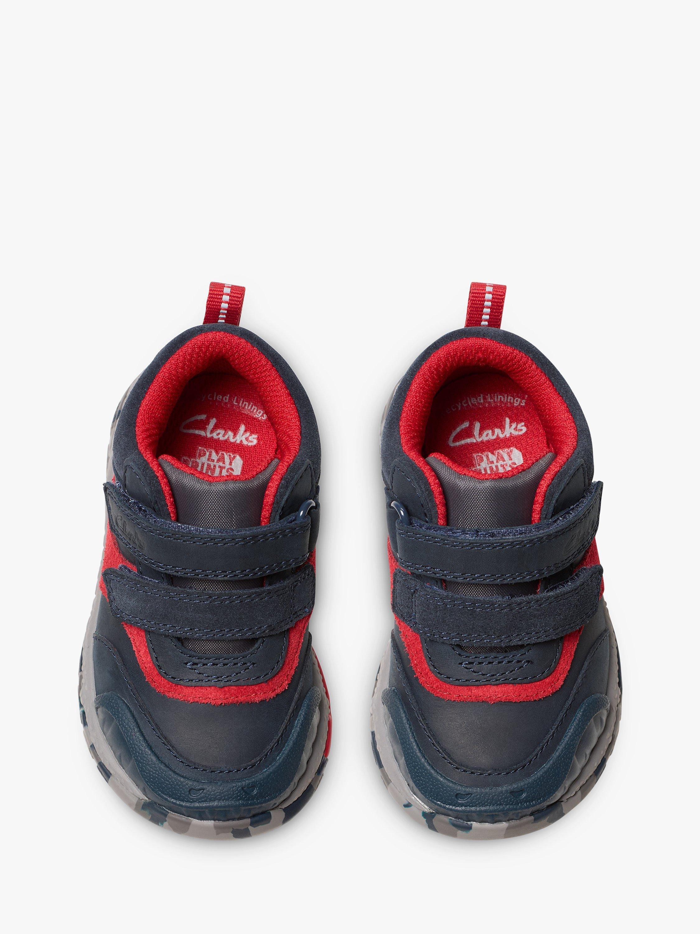 Product image 6 of 8, which shows Clarks Kids' Steggy Rex Trainers, Navy, 4 F Jnr