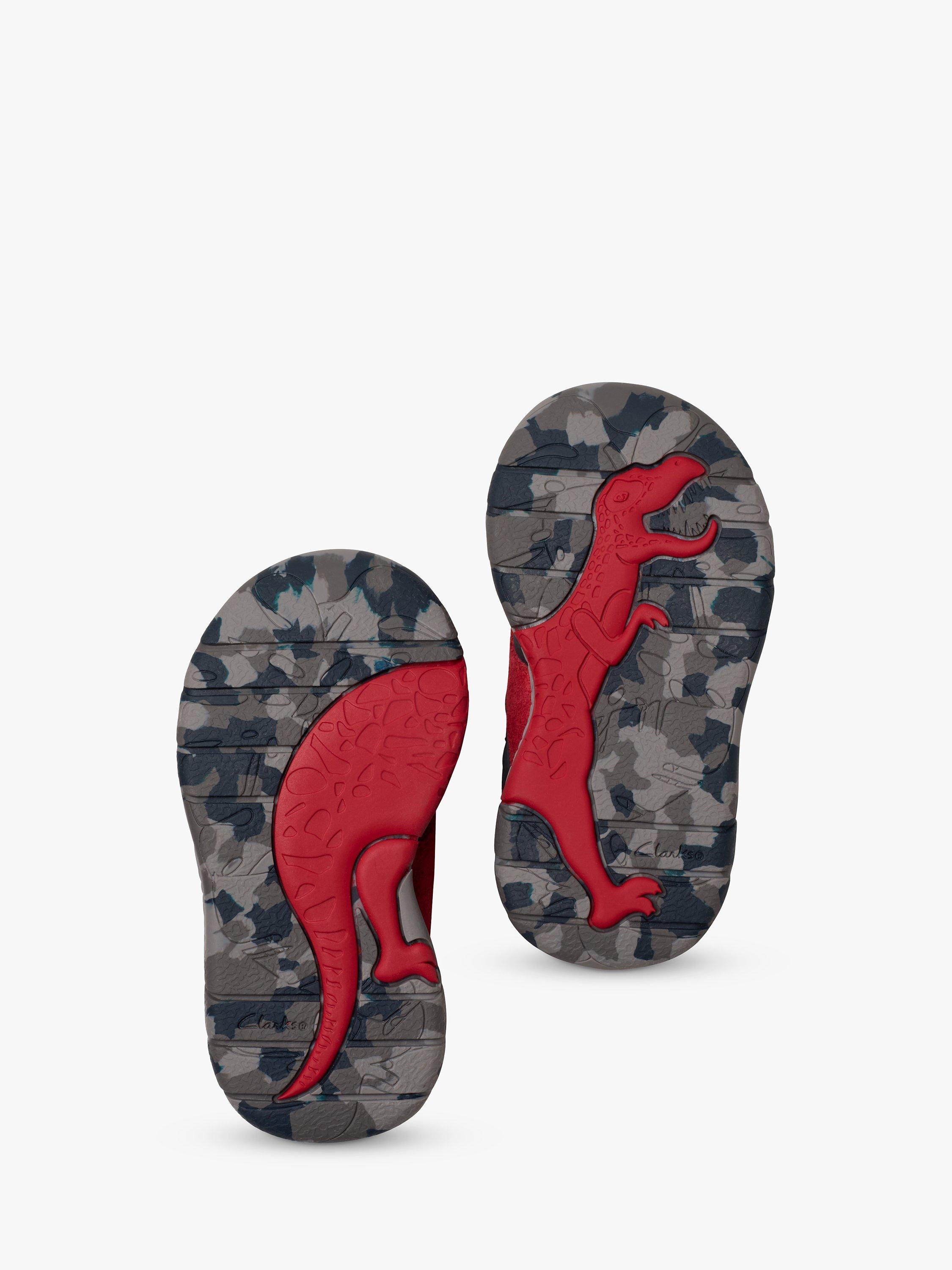 Product image 8 of 8, which shows Clarks Kids' Steggy Rex Trainers, Navy, 4 F Jnr