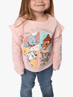 Brand Threads Kids' Disney Classics Top, Pink, Pink