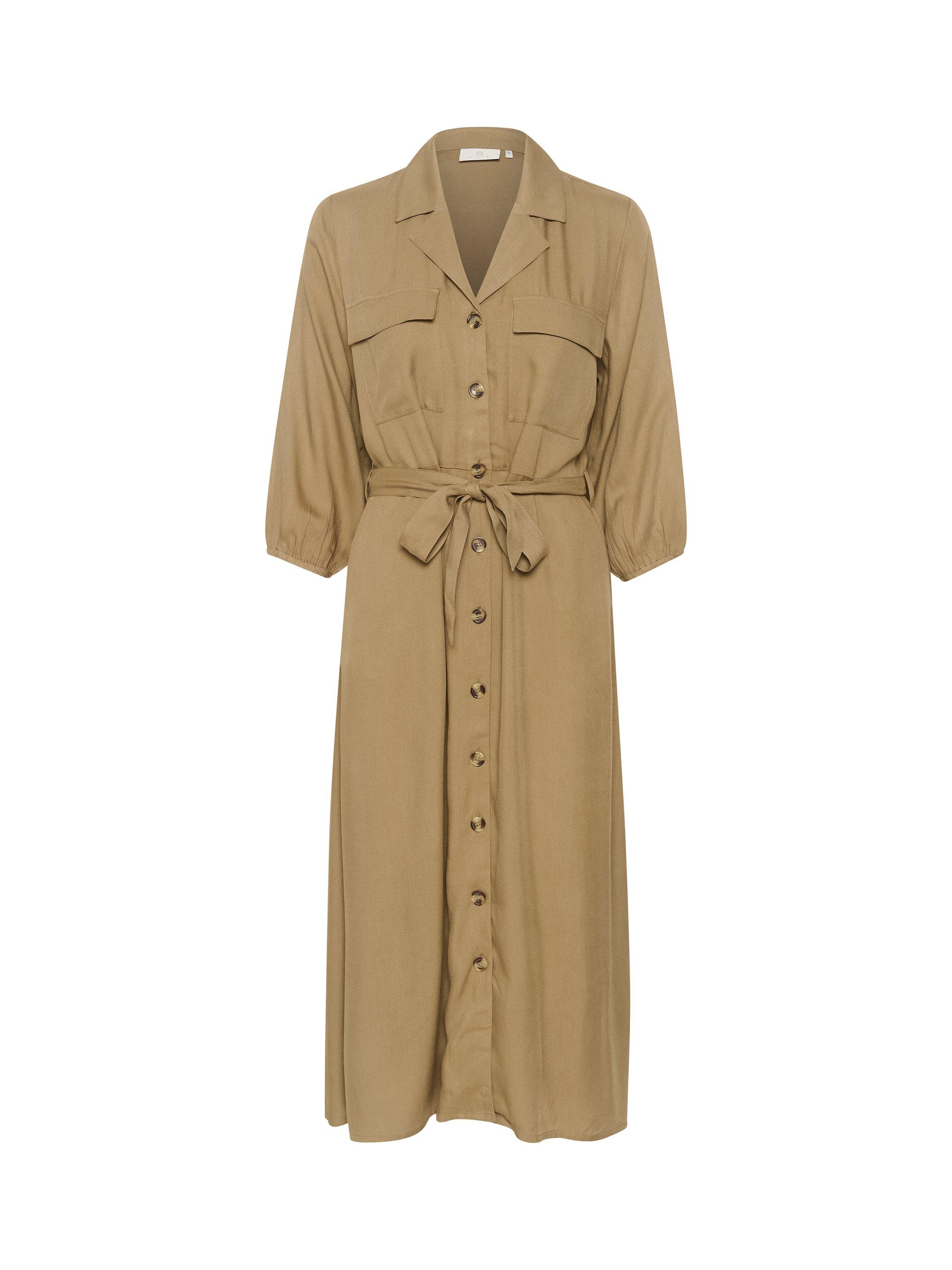 Product image 5 of 6, which shows KAFFE Nanna Cargo Dress, Petrified Oak, 14