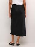 KAFFE Lotte Satin Skirt, Black