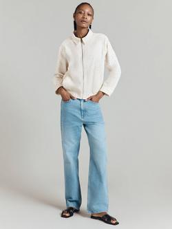 Ghost Lili Broderie Bomber Jacket, Ivory - view 2, Ivory