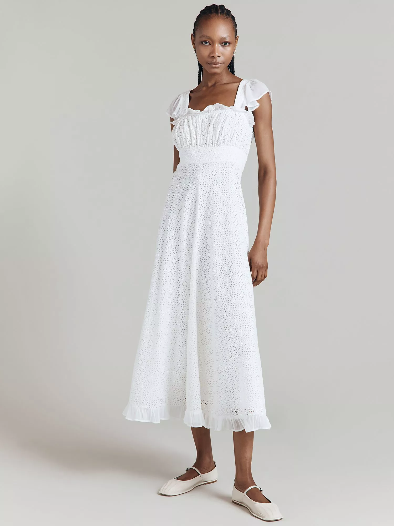 Plain white summer dress on sale