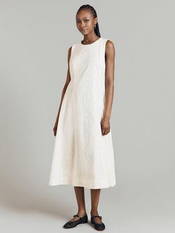 Ghost Aimee Broderie Anglaise Dress, Ivory