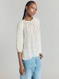 Ghost Adeline Metallic Jacquard Top