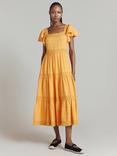 Ghost Renee Tiered Dress, Yellow