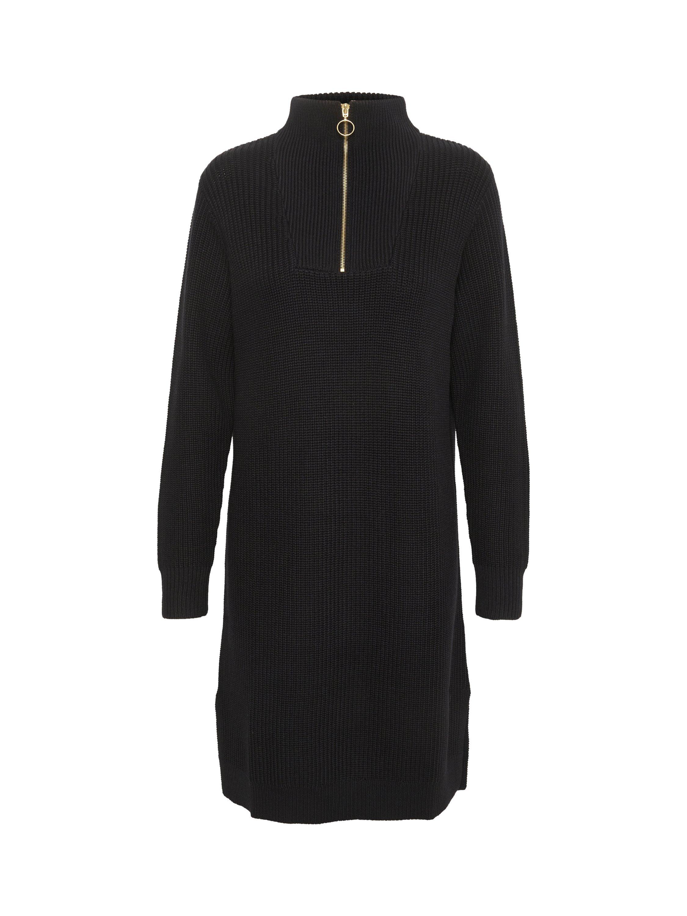 Product image 5 of 6, which shows KAFFE Lioa Jumper Knee Length Dress, Deep Black, XS