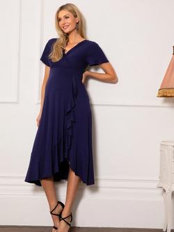 Tiffany Rose Waterfall Maternity Dress - view 2, Eclipse Blue