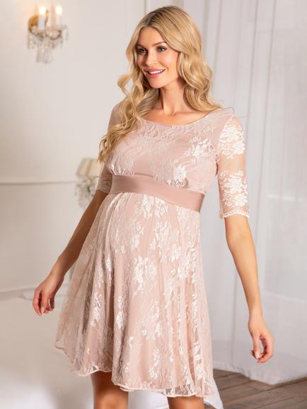 Tiffany Rose Esther Lace Maternity & Nursing Dress, Blush, Blush