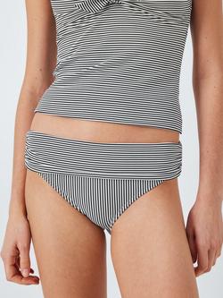 John Lewis St Tropez Fold Down Bikini Bottoms, Navy, Navy