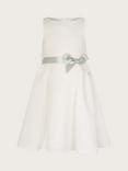 Monsoon Kids' Molly Scuba Occasion Dress, Ivory