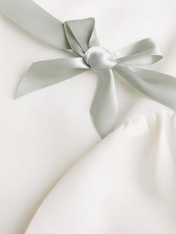 Monsoon Kids' Molly Scuba Occasion Dress, Ivory - view 2, Ivory