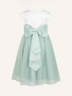 Monsoon Kids' Tulle Bridesmaid Dress, Sage - view 2, Sage