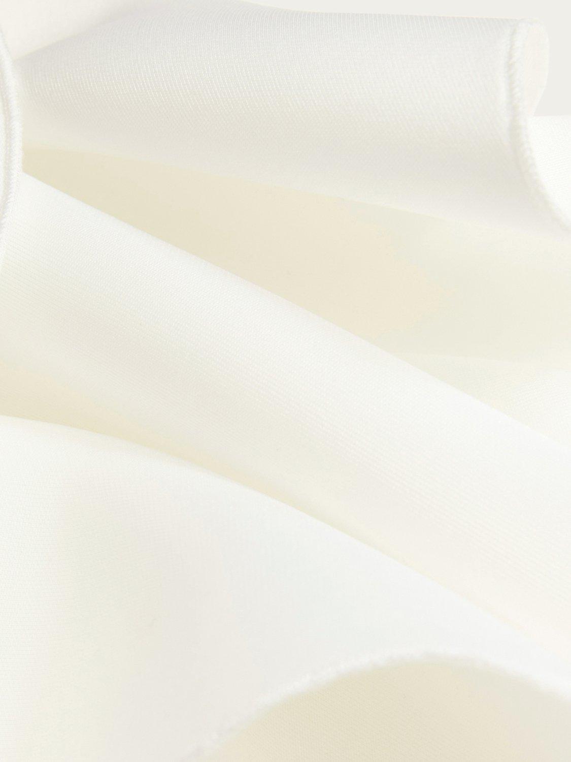 Product image 3 of 3, which shows Monsoon Kids' Cancan Ruffle Scuba Dress, Ivory, 5 years