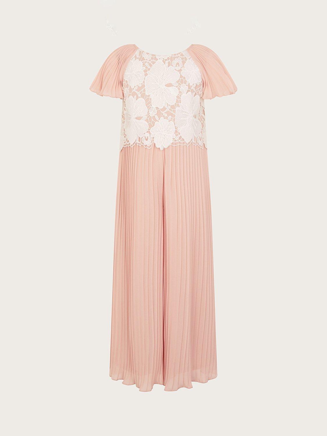 Pink and white jumpsuit online