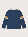 Monsoon Kids' Cotton Long Sleeve Rugby Shirt, Navy