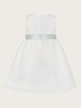 Monsoon Kids' Frankie Scuba Occasion Dress, Ivory